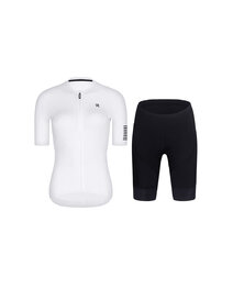 RIVANELLE Cycling short sleeve jersey and shorts - VICTORIOUS LADY - white/black